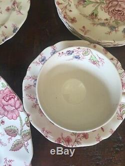 Johnson Brothers 30 Rose Chintz 6 Piece Place Settings For 5 England Beautiful