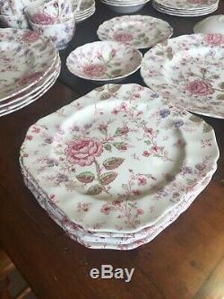 Johnson Brothers 30 Rose Chintz 6 Piece Place Settings For 5 England Beautiful