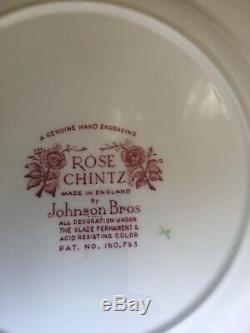 Johnson Brothers 30 Rose Chintz 6 Piece Place Settings For 5 England Beautiful