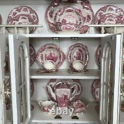 Johnson Brothers 97 PC Old Britain Castles Pink Vintage Serves 12 Fine China