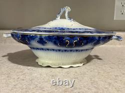 Johnson Brothers Albany R3072 Blue & White Floral Oval Tureen with Lid