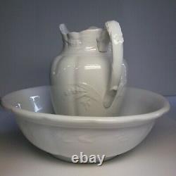 Johnson Brothers Antique Ironstone Large Pitcher and Wash Basin