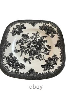 Johnson Brothers Asiatic Pheasant Black 7 3/4 Square Salad Plate Set of 5