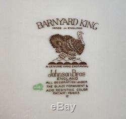 Johnson Brothers Barnyard King Large Turkey Platter 20.5 Inch Thanksgiving Brown