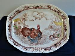 Johnson Brothers Barnyard King Thanksgiving Turkey Serving Platter 20-3/4