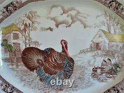 Johnson Brothers Barnyard King Thanksgiving Turkey Serving Platter 20-3/4