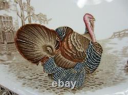 Johnson Brothers Barnyard King Thanksgiving Turkey Serving Platter 20-3/8