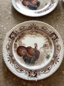 Johnson Brothers Barnyard King Turkey Thanksgiving Dinner Plates (6)