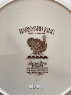 Johnson Brothers Barnyard King Turkey Thanksgiving Dinner Plates (6)