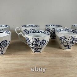 Johnson Brothers Blue Nordic Flat Demitasse Cup 3753075 (lot of 8)
