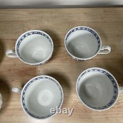 Johnson Brothers Blue Nordic Flat Demitasse Cup 3753075 (lot of 8)