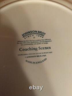 Johnson Brothers Blue White Coaching Scenes China Set 22 pieces