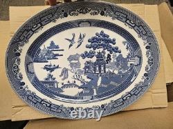 Johnson Brothers Blue Willow 45 Pc Set Dinner Set Serving 8 Brand New England
