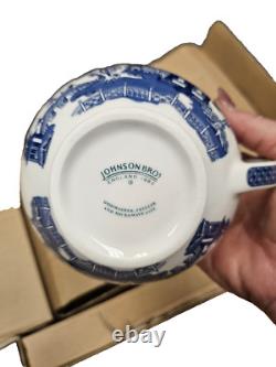 Johnson Brothers Blue Willow 45 Pc Set Dinner Set Serving 8 Brand New England