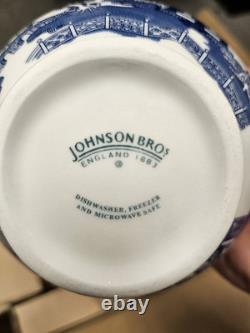 Johnson Brothers Blue Willow 45 Pc Set Dinner Set Serving 8 Brand New England