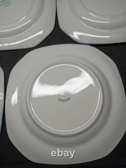Johnson Brothers Blue Willow Earthenware 7 3/4 Square salad Plates set of 8
