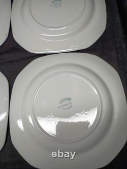 Johnson Brothers Blue Willow Earthenware 7 3/4 Square salad Plates set of 8