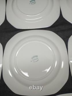 Johnson Brothers Blue Willow Earthenware 7 3/4 Square salad Plates set of 8