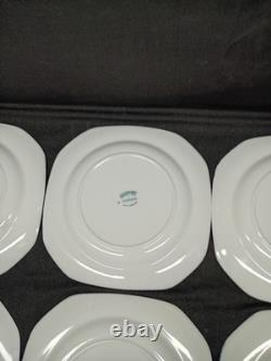 Johnson Brothers Blue Willow Earthenware 7 3/4 Square salad Plates set of 8