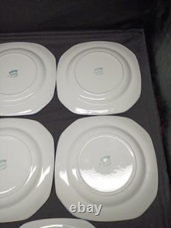 Johnson Brothers Blue Willow Earthenware 7 3/4 Square salad Plates set of 8