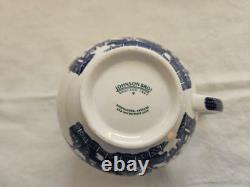 Johnson Brothers Blue Willow Tea Pot Set 13 Pc 1883 Green Stamp New In Box