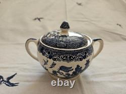 Johnson Brothers Blue Willow Vintage Original Blue Mark 13 Pc Tea Setmint