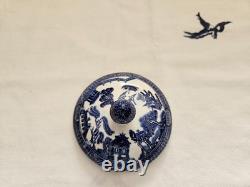 Johnson Brothers Blue Willow Vintage Pagoda Tea Pot Set Made In England New