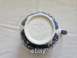 Johnson Brothers Blue Willow Vintage Pagoda Tea Pot Set Made In England New