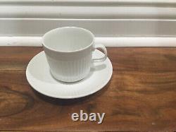 Johnson Brothers Bros Athena ribbed Ironstone Coffee/ tea set for 5+, 17 pc