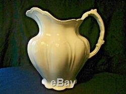Johnson Brothers / Bros Beautiful Large White Ironstone Pitcher 100 Years Old