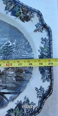 Johnson Brothers / Bros Friendly Village Turkey Serving Platter 20x15 New