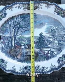 Johnson Brothers / Bros Friendly Village Turkey Serving Platter 20x15 New