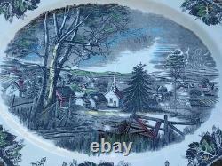 Johnson Brothers / Bros Friendly Village Turkey Serving Platter 20x15 New