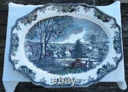 Johnson Brothers / Bros Friendly Village Turkey Serving Platter 20x15 New