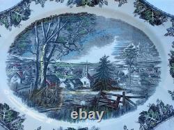 Johnson Brothers / Bros Friendly Village Turkey Serving Platter 20x15 New