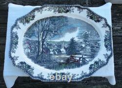 Johnson Brothers / Bros Friendly Village Turkey Serving Platter 20x15 New