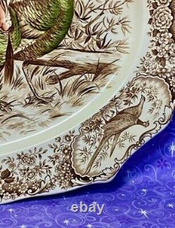 Johnson Brothers Bros Native American Wild Turkeys Turkey Platter Mint