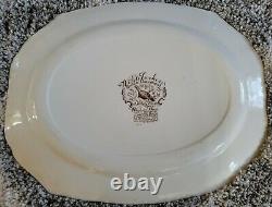 Johnson Brothers Bros Native American Wild Turkeys Turkey Platter Mint