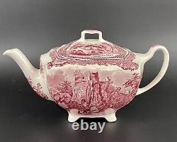 Johnson Brothers Bros Old Britain Castles Transfer Ware Teapot Made in England