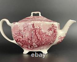 Johnson Brothers Bros Old Britain Castles Transfer Ware Teapot Made in England