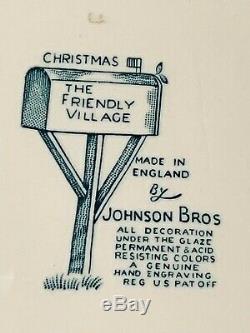 Johnson Brothers CHRISTMAS FRIENDLY VILLAGE 15 1/4 Oval Serving Platter 996201