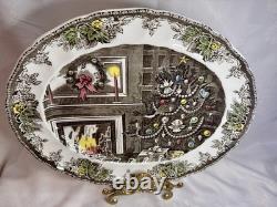 Johnson Brothers CHRISTMAS The Friendly Village 15.25 Oval Serving Platter