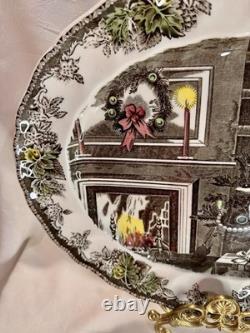 Johnson Brothers CHRISTMAS The Friendly Village 15.25 Oval Serving Platter