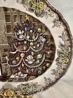 Johnson Brothers CHRISTMAS The Friendly Village 15.25 Oval Serving Platter