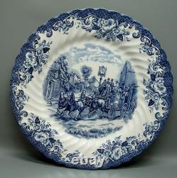 Johnson Brothers COACHING SCENES BLUE 10-piece set for TWO cs/dp/bb/fr