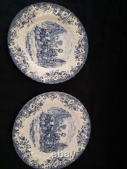 Johnson Brothers COACHING SCENES England Set of 8 Dinner Plates 9 7/8