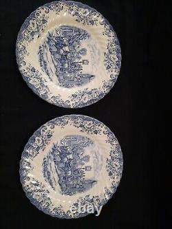 Johnson Brothers COACHING SCENES England Set of 8 Dinner Plates 9 7/8