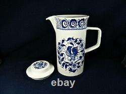 Johnson Brothers Chanticleer Blue Pattern 8 Tall, 5-cup Coffee Pot