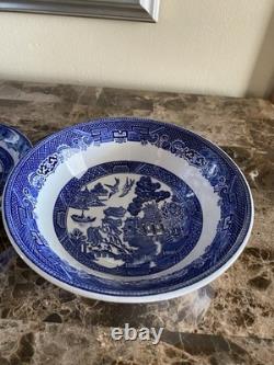 Johnson Brothers China Classic Willow Blue Twelve Place Settings/60pcs England