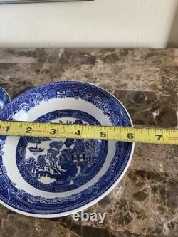 Johnson Brothers China Classic Willow Blue Twelve Place Settings/60pcs England